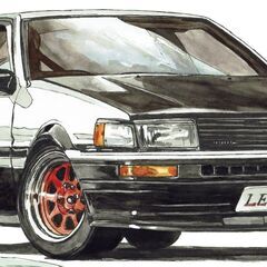 NC-425 カローラレビンTE27/AE86 限定版画 直筆サイン有 額装済 作家 平右ヱ門の画像