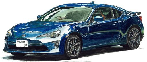 NC-427 カローラレビンTE27/TOYOTA86 限定版画 直筆サイン有 額装済 作家 平右ヱ門