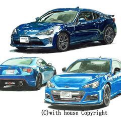 NC-429 TOYOTA86/スバルBRZ S WR 限定版画...