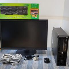 HPデスクトップPC＆三菱24インチディスプレイセット！4コアC...