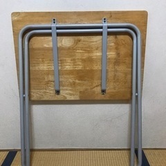 【無料】一枚板の机、シンプル収納の画像