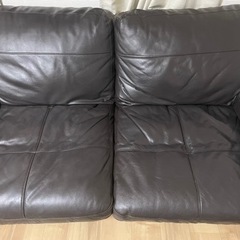 値段交渉可　本革2.5人掛けソファ　の画像