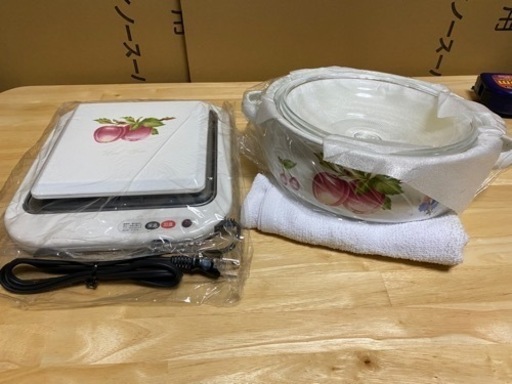 未使用品‼️ 卓上鍋加温保温トレー付き