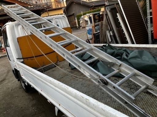 アルミ製伸縮2連ハシゴ7m