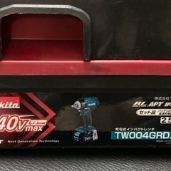 マキタ　インパクトレンチ　TW004GRDX   40Vバッテリーの画像