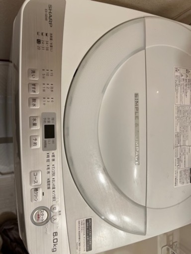 SHARP洗濯機(ES-GE6B-W)