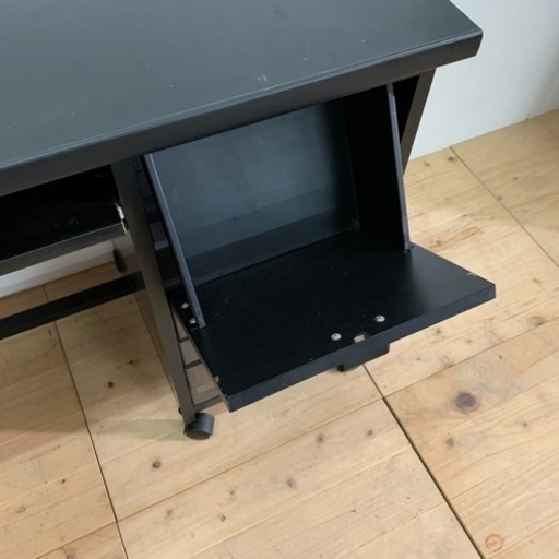 パソコンデスク　オフィス　スチール　ブラック