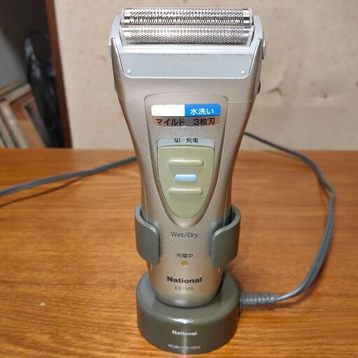 メンズシェーバー（電動・電気シェーバー）マイルドスムーサー ES7505 national ナショナル　ひげそり　髭剃り　電動シェーバー