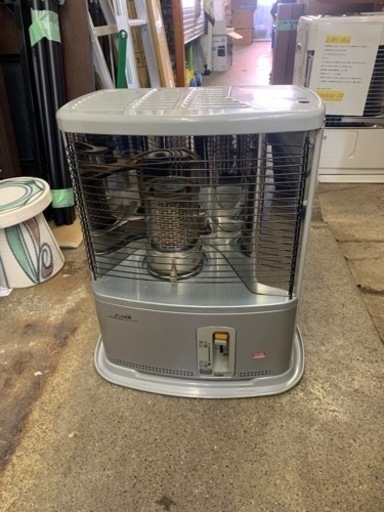 万代店　コロナ　自然通気形開放式石油ストーブ　RX-2210Y-S　シルバー　4Lタンク　木造6畳/コンクリート8畳