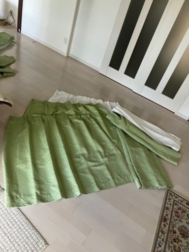 出窓用カーテン\u0026レースカーテン4枚セット美品①