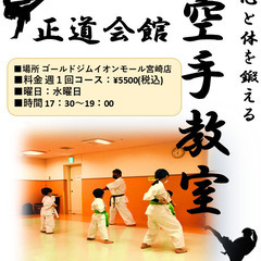 ゴールドジム正道会館空手教室
