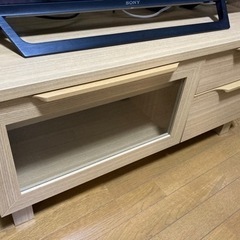 やさしい天然木取っ手のテレビ台　ベルメゾン　中古