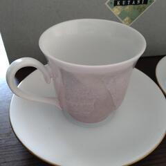 九谷焼カップ、ソーサーの画像