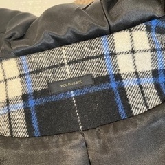 ポンチョ風コート　チェック柄の画像