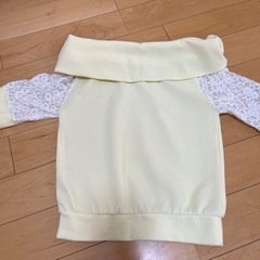 トップス　イエロー　レース　Mの画像