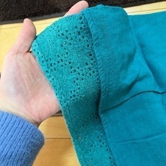 グリーン　コットン100% トップス　ブラウス　タンクトップの画像