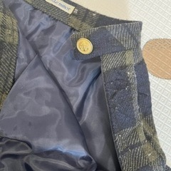 チェックのロングスカートの画像