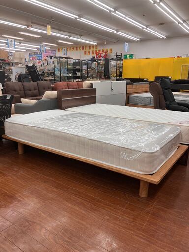 シングルベッド フレーム（無印良品） マットレス（NITORI/ニトリ） No.2477 ※現金、クレジット、スマホ決済対応※