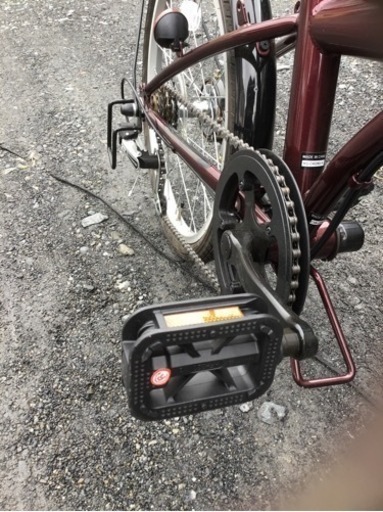 引渡済　新品未使用品　折りたたみ式自転車　ボルドー色　20インチ引渡済 