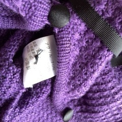 特価★ Vibranceヴィブランスセーターニットパープルステッチストレッチポケット付き脚長効果抜群素敵大活躍の画像