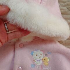 ミキハウス ファースト MIKIHOUSE first ポンチョ 厚手 ボア の画像