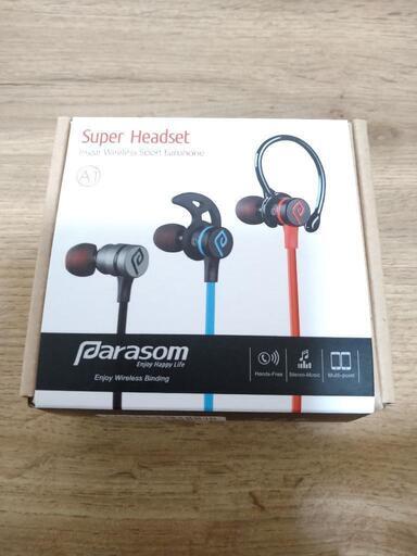 【美品】Parasom製Bluetoothイヤホン ブルー