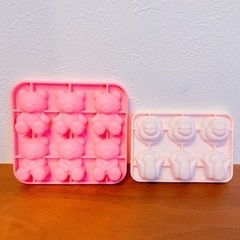 【お菓子作りに】シリコン型 くまちゃん&バラ