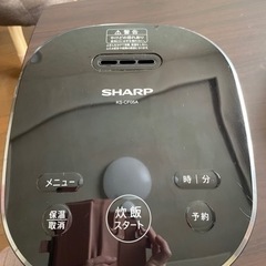 炊飯器　シャープ　黒色　3号
