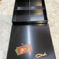 ▼値下げ▼松花堂弁当箱 ５個セット 十字仕切り 小皿付き 約25×25×6cm  💳自社配送時🌟代引き可💳※現金、クレジット、スマホ決済対応※の画像