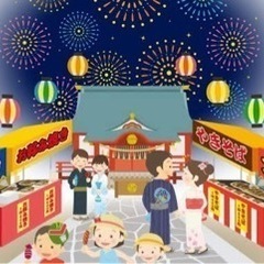 福力荒神社大祭での屋台スタッフ