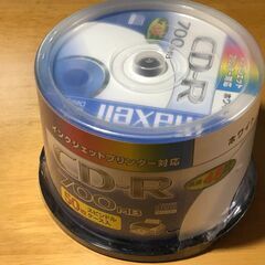 【新品未開封】maxell CD-R 700MB 50枚入り＋【中古】スピーカーの画像