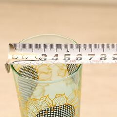 アデリアグラス 花柄 ひまわり コップ カップ ヒマワリ 脚付きグラス 5客 レトロ (R2273wY)の画像