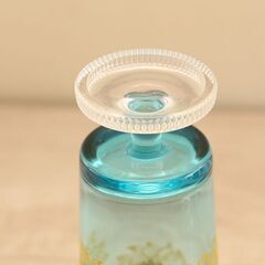 アデリアグラス 花柄 ひまわり コップ カップ ヒマワリ 脚付きグラス 5客 レトロ (R2273wY)の画像