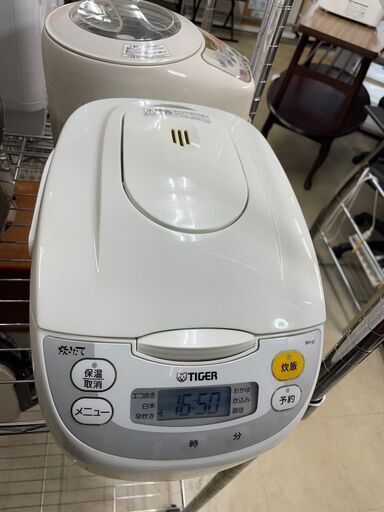 マイコン炊飯器　No.5259　タイガー　2018年製　5.5合　JBH-G101　【リサイクルショップどりーむ荒田店】