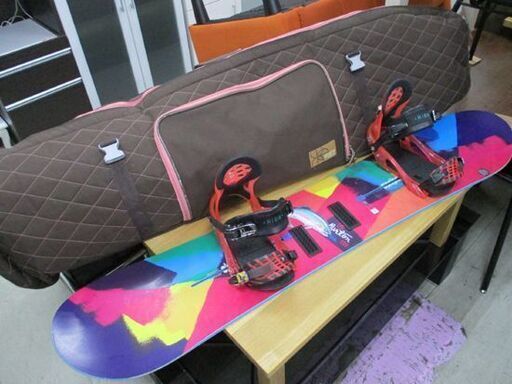 BURTON Genie 138cm レディース RiDE ビンディング付き 3点セット スノーボード ライド バートン ケース付 グローリー 札幌市 中央区