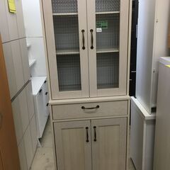 食器棚 カントリー スリム食器棚 幅60cm 引き出し 完成品 ...