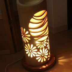 竹灯り・竹あかり・竹灯籠・竹灯篭・竹ランプ   ～～ 癒しの灯り★月華花★～～の画像