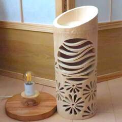 竹灯り・竹あかり・竹灯籠・竹灯篭・竹ランプ   ～～ 癒しの灯り★月華花★～～の画像