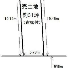 ■売り土地　■矢田駅徒歩3分　■土地約31坪　■南向き　■前面道...