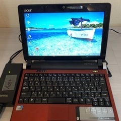 ミニノートパソコン　Windows7 acer ASPIRE o...