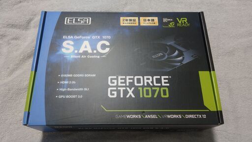 ELSA Geforce GTX1070 8GB 箱付き