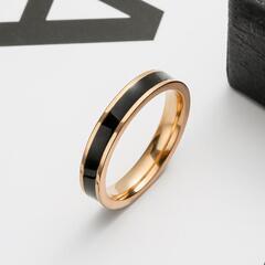 ピンクゴールド　ホワイト　シンプルリング　約14号 サイズ変更可の画像