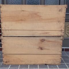 リンゴ箱　木箱　2個　貴重　アウトドア　キャンプ　収納　リメイク...