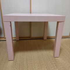 机　ピンク　ローテーブルの画像