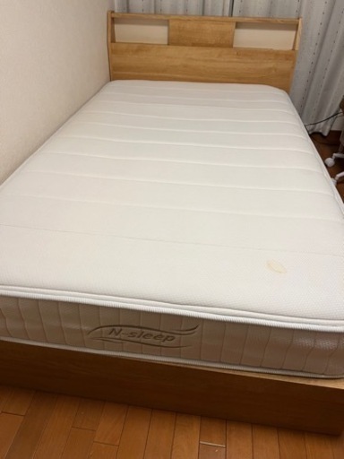 セミダブルベッド、マットレスセット(ニトリ購入)