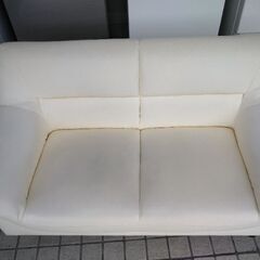 わけあり ソファー  二人掛け ソファーの画像