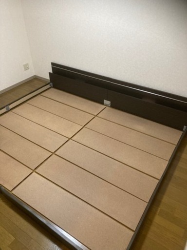 ベッド 連結ベッド ローベッド 日本製 ダークブラウン