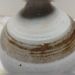 刷毛目一輪挿し　花瓶　未使用　古美術の画像