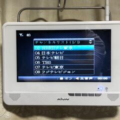 地デジチューナー内蔵　9インチ防水ポータブルDVDプレーヤー AIVN RV-909Wの画像