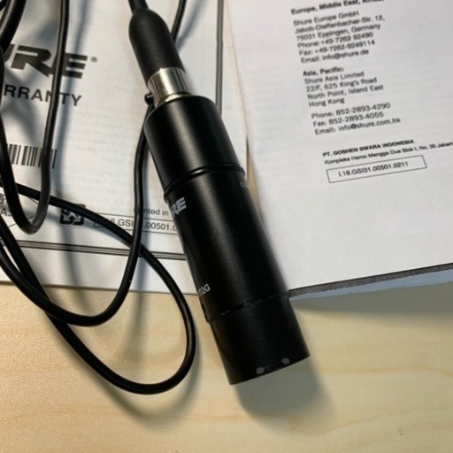 RPM400TQG SHURE 正規品 ヘッドセットマイク 